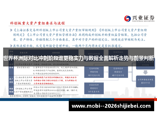 世界杯洲际对比冲刺阶段谁更稳实力与数据全面解析走势与前景判断 世界杯洲际对比冲刺阶段谁更稳实力与数据全面解析走势与前景判断